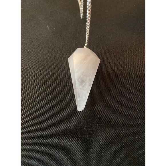 Reiki Infused Rose Quartz Crystal Pendulum - Picture 8 of 10
